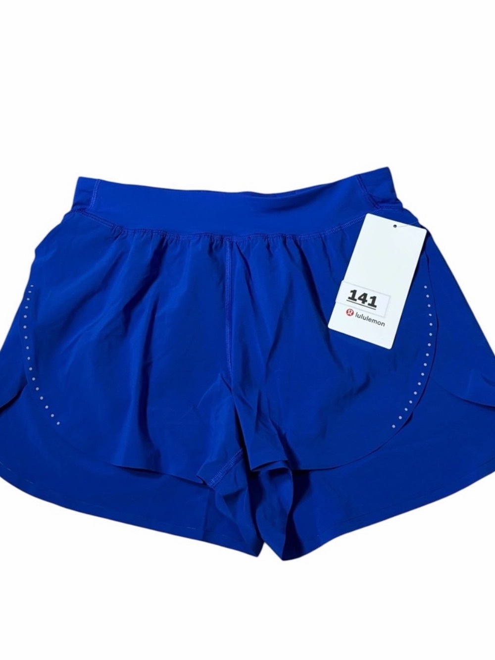NWT Lululemon Fast & Free High-Rise Split Short 3" (Beach Ball Blue) Size S